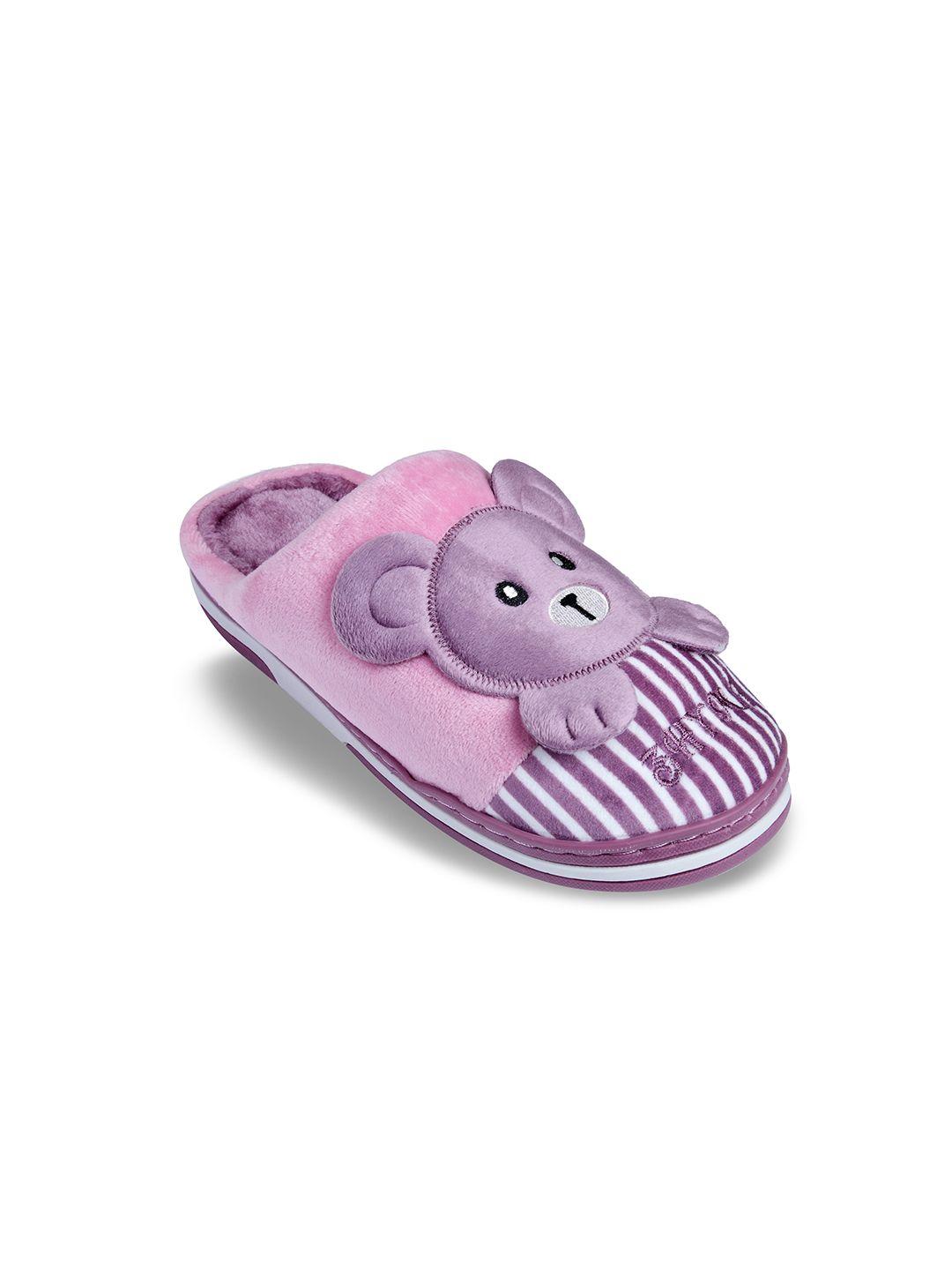 cassiey women purple & white room slippers