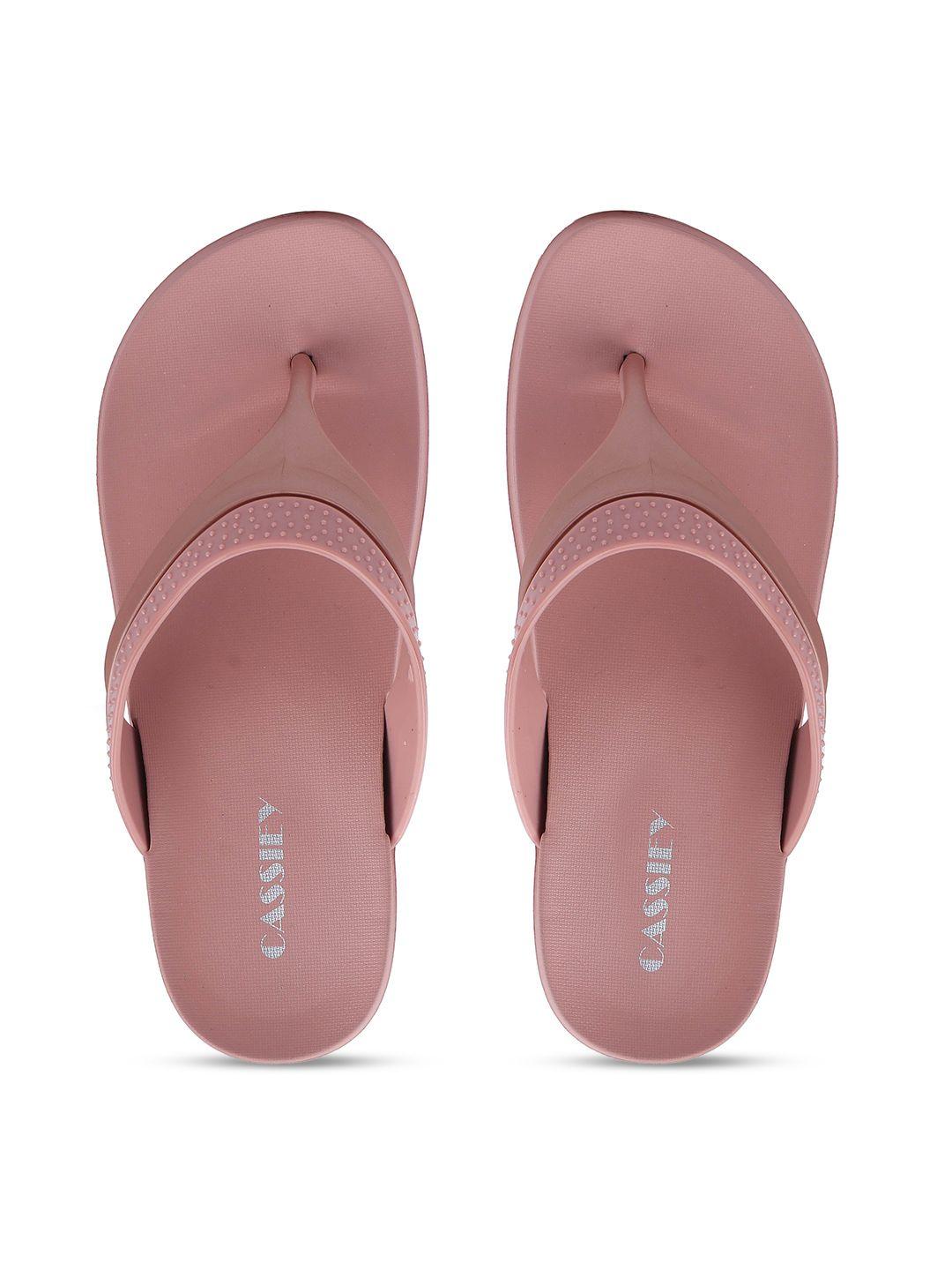 cassiey women rubber thong flip-flops