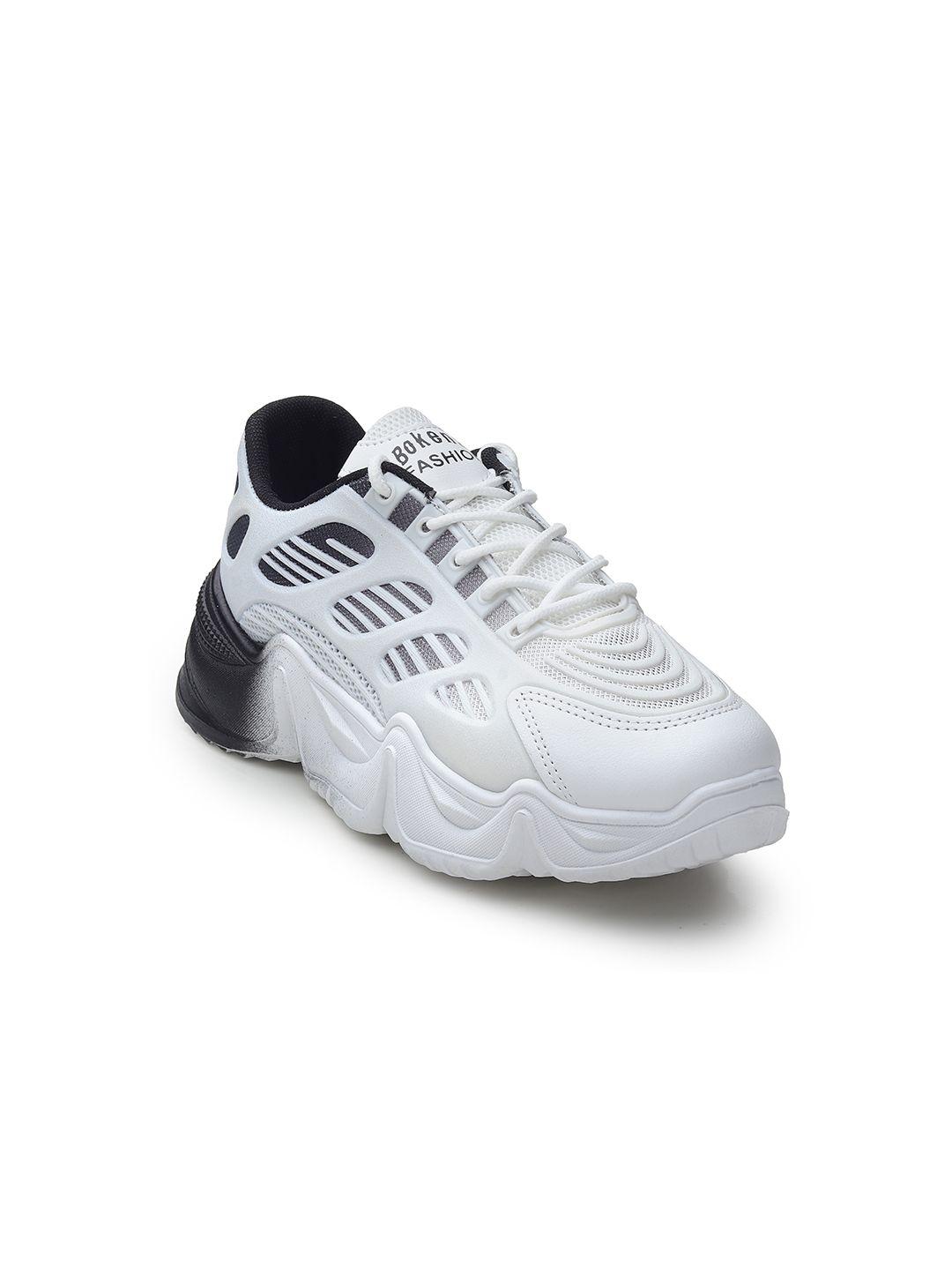 cassiey women white & black mesh walking shoes