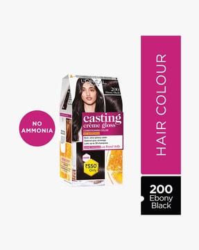 casting creme gloss hair color ebony black 200 159.