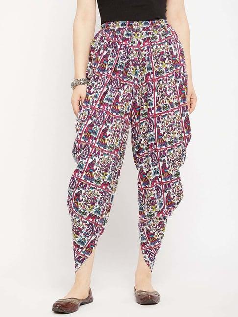 castle multicolored printed dhoti pants