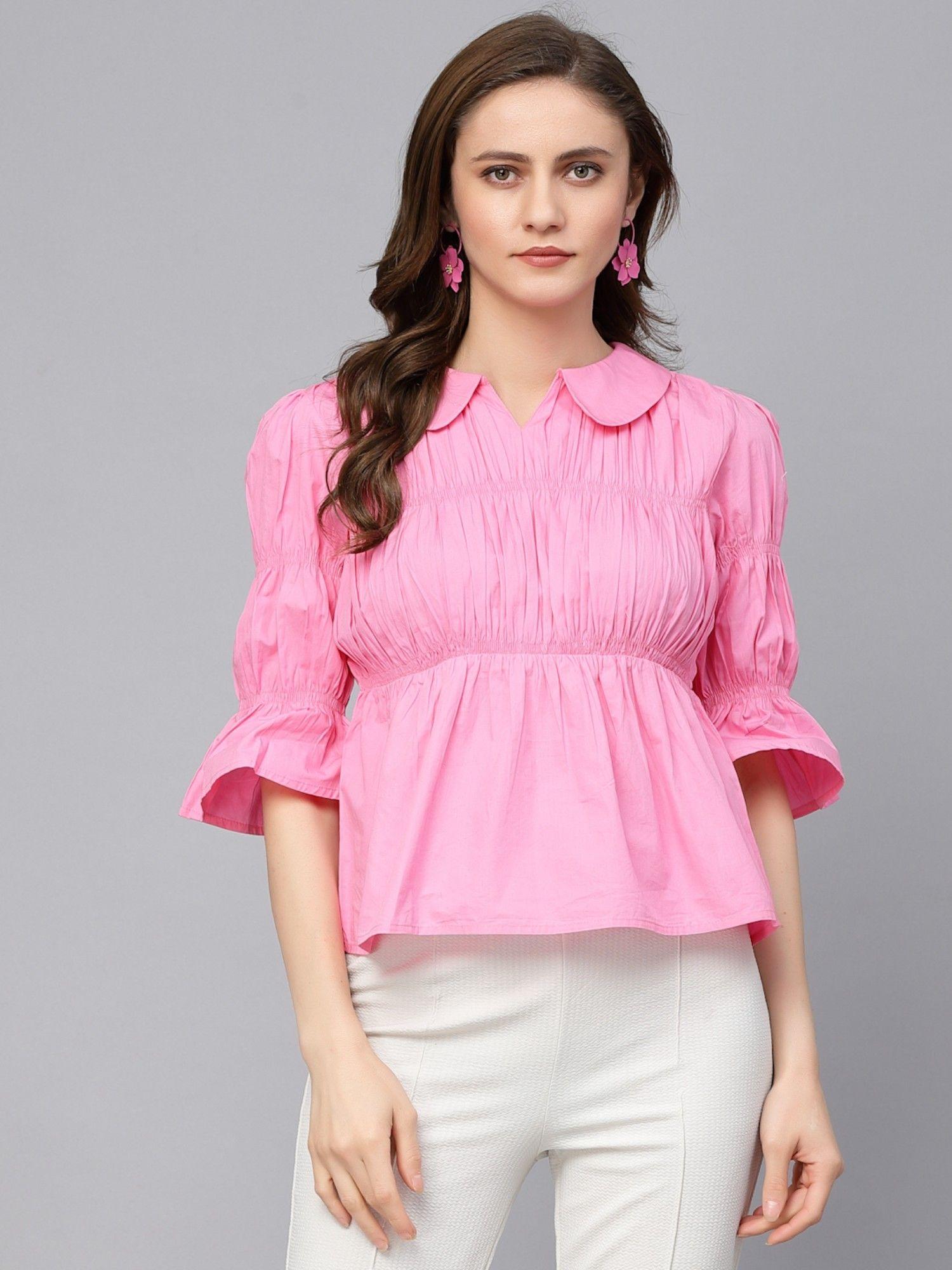 casual cotton blouse top for women