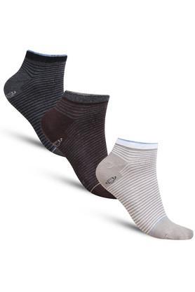 casual crew length cotton socks for men's - pack of 3 - multi