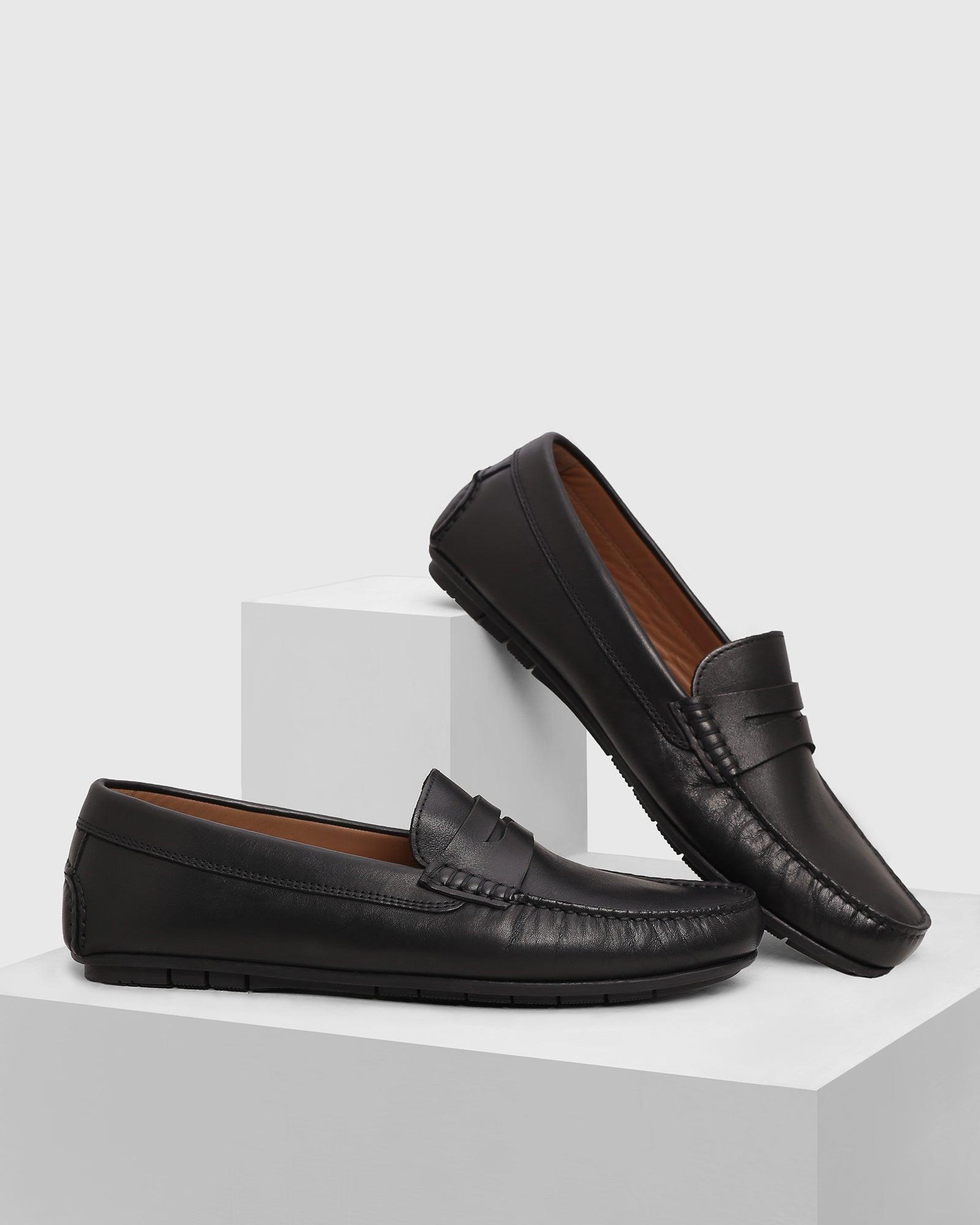 casual loafers shoes in black (park)
