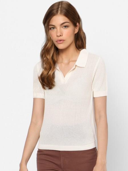 casual regular sleeves self design women beige top