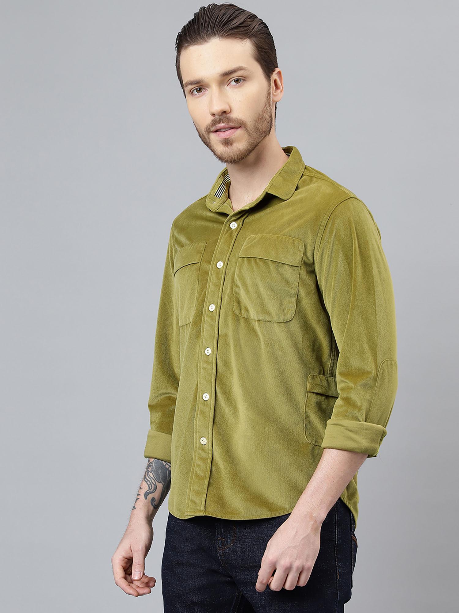 casual shirts olive