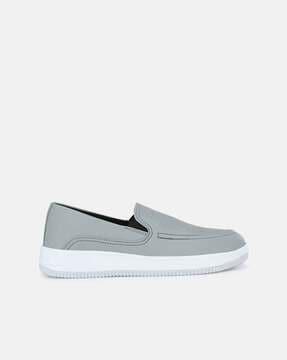 casual shoes with slip-on styling