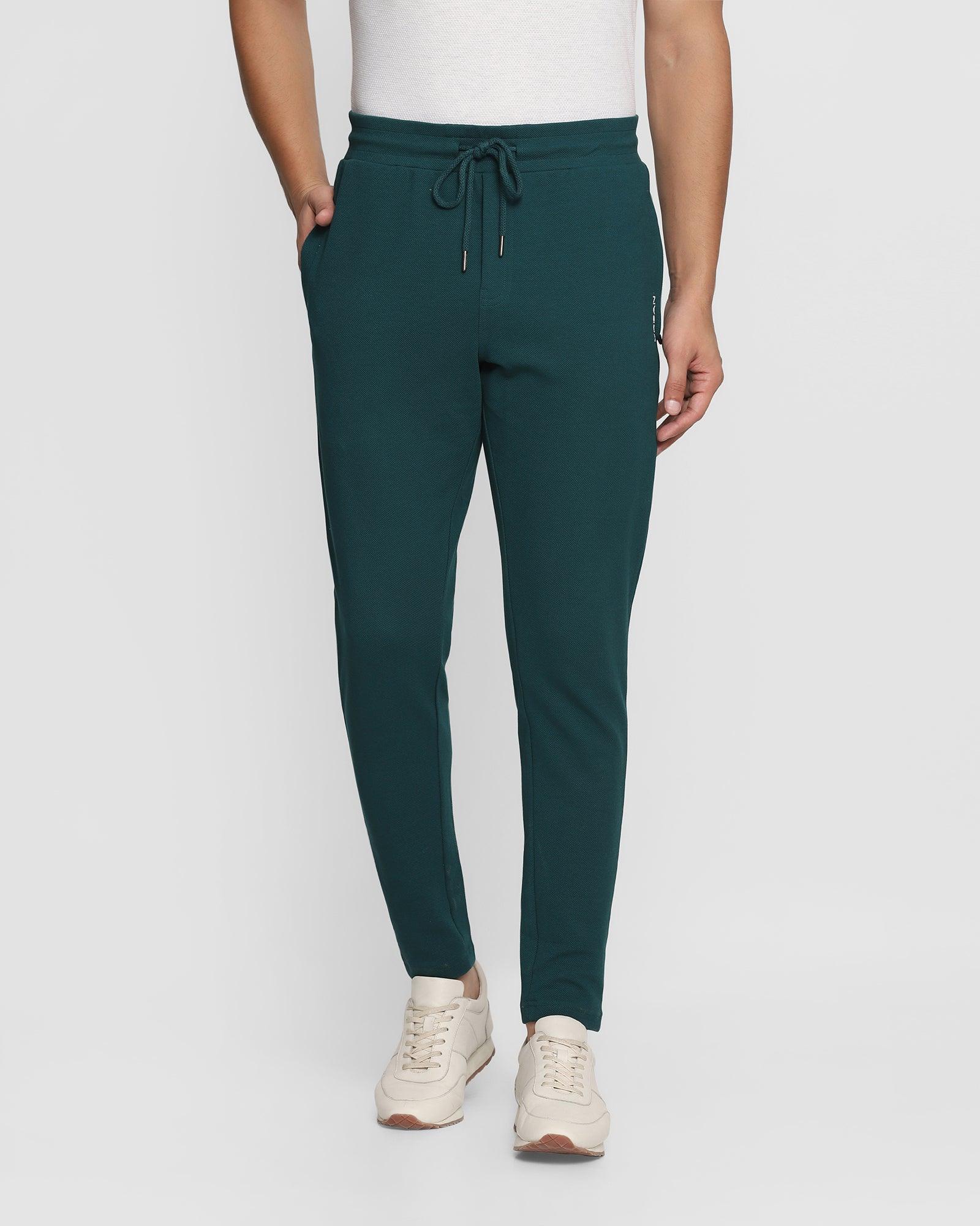 casual teal solid jogger - champ