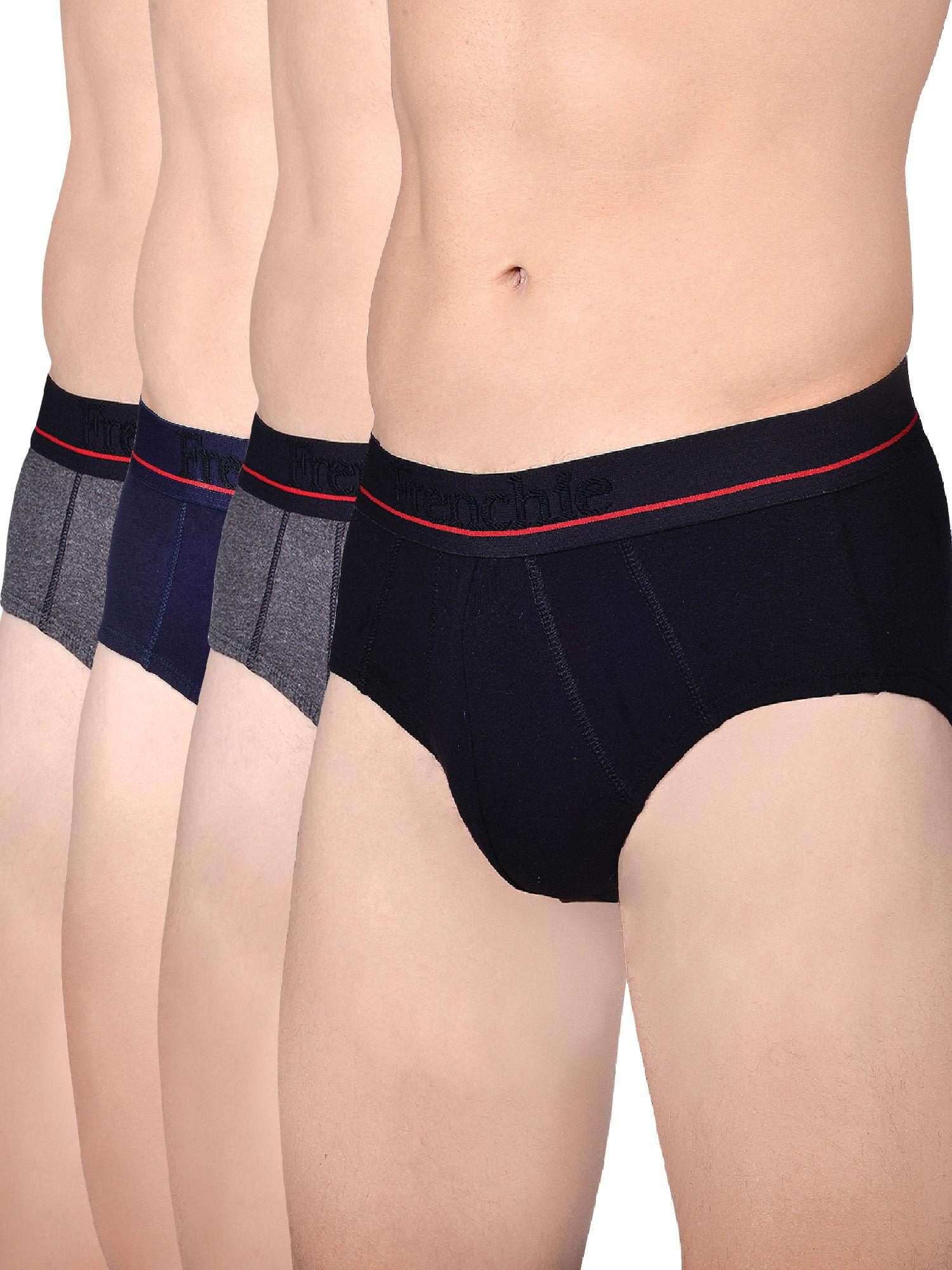 casuals 4003 mens cotton briefs assorted colours (pack of 4)