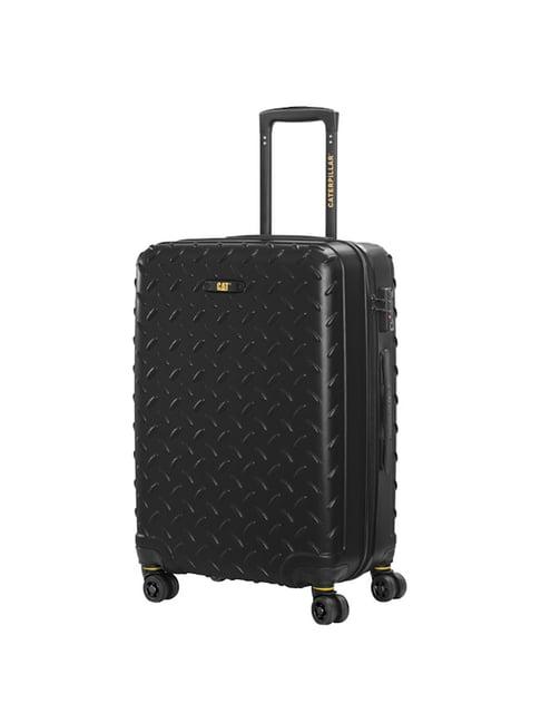 cat black large hard cabin trolley - 51 cm