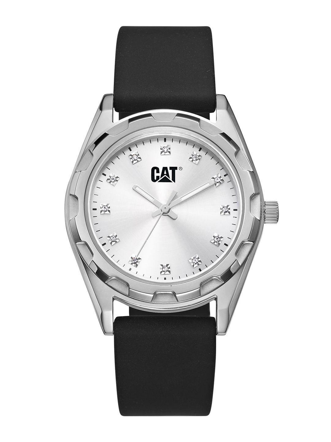 cat california lady women brass embellished dial & straps analogue watch al.340.21.252