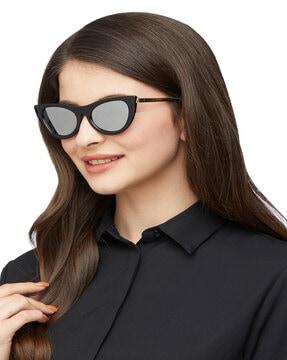 cat-eye shaped shield sunglasses