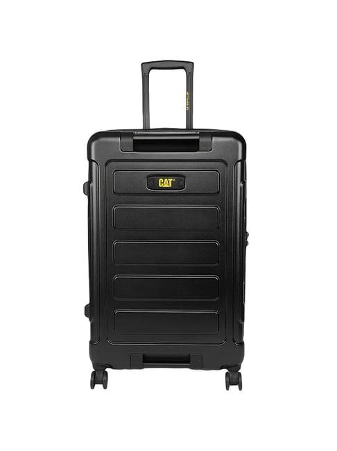 cat stealth black large hard check in trolley - 28 inch