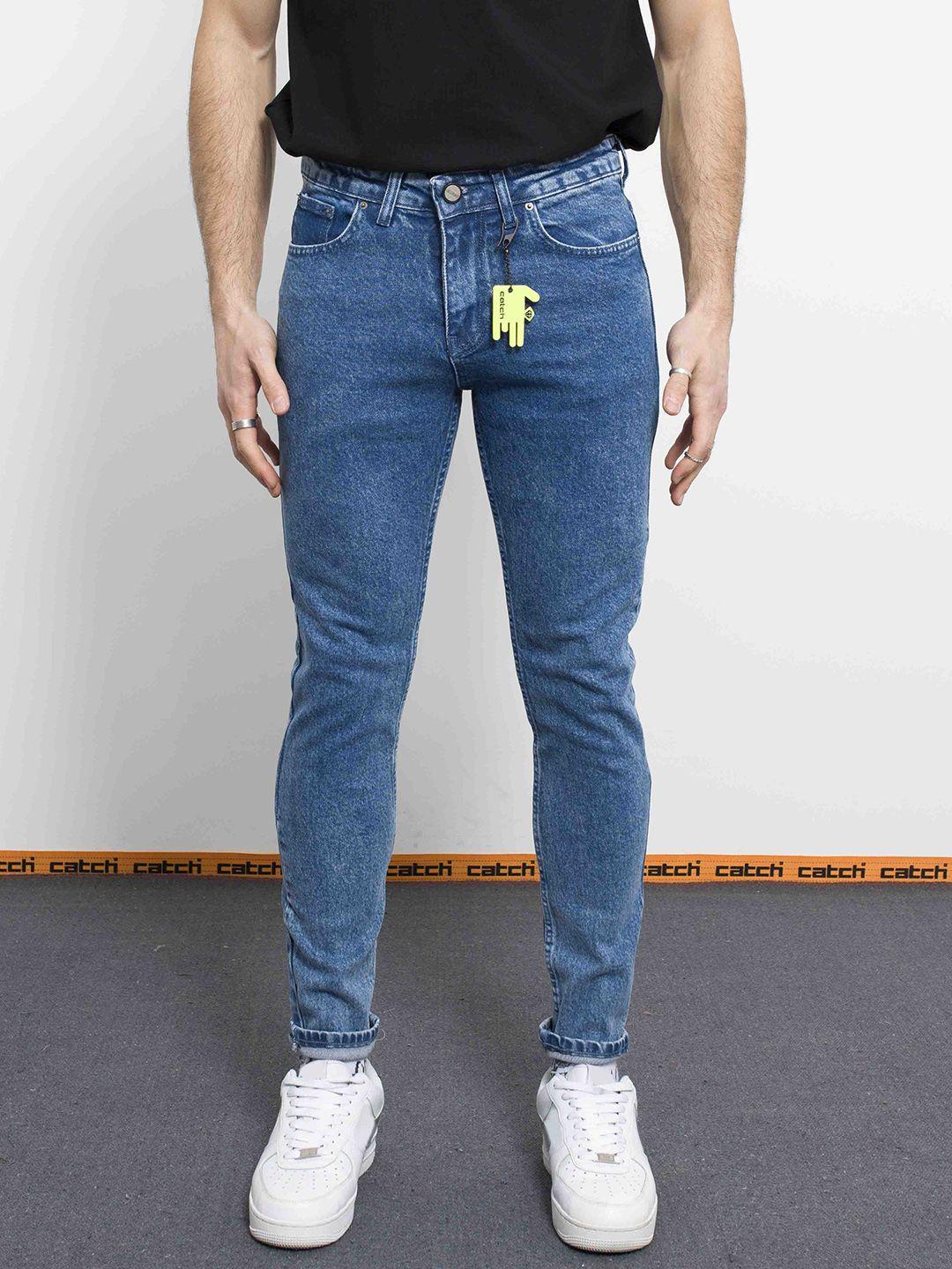 catch men slim fit light fade stretchable jeans