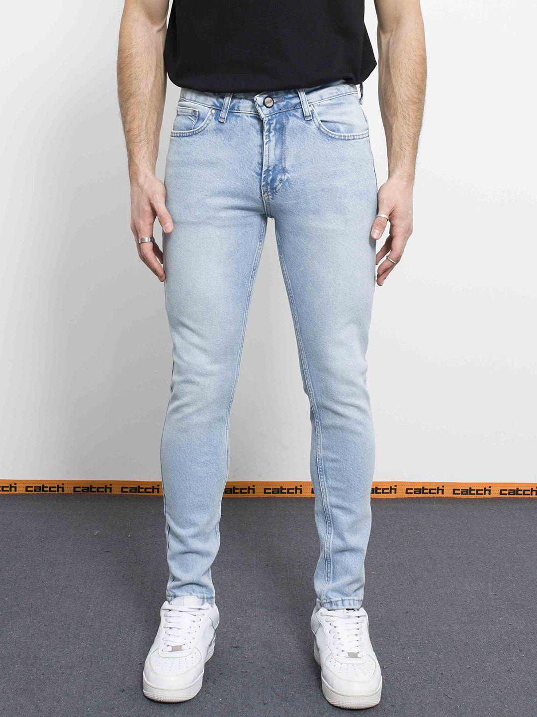 catch men slim fit light fade stretchable jeans