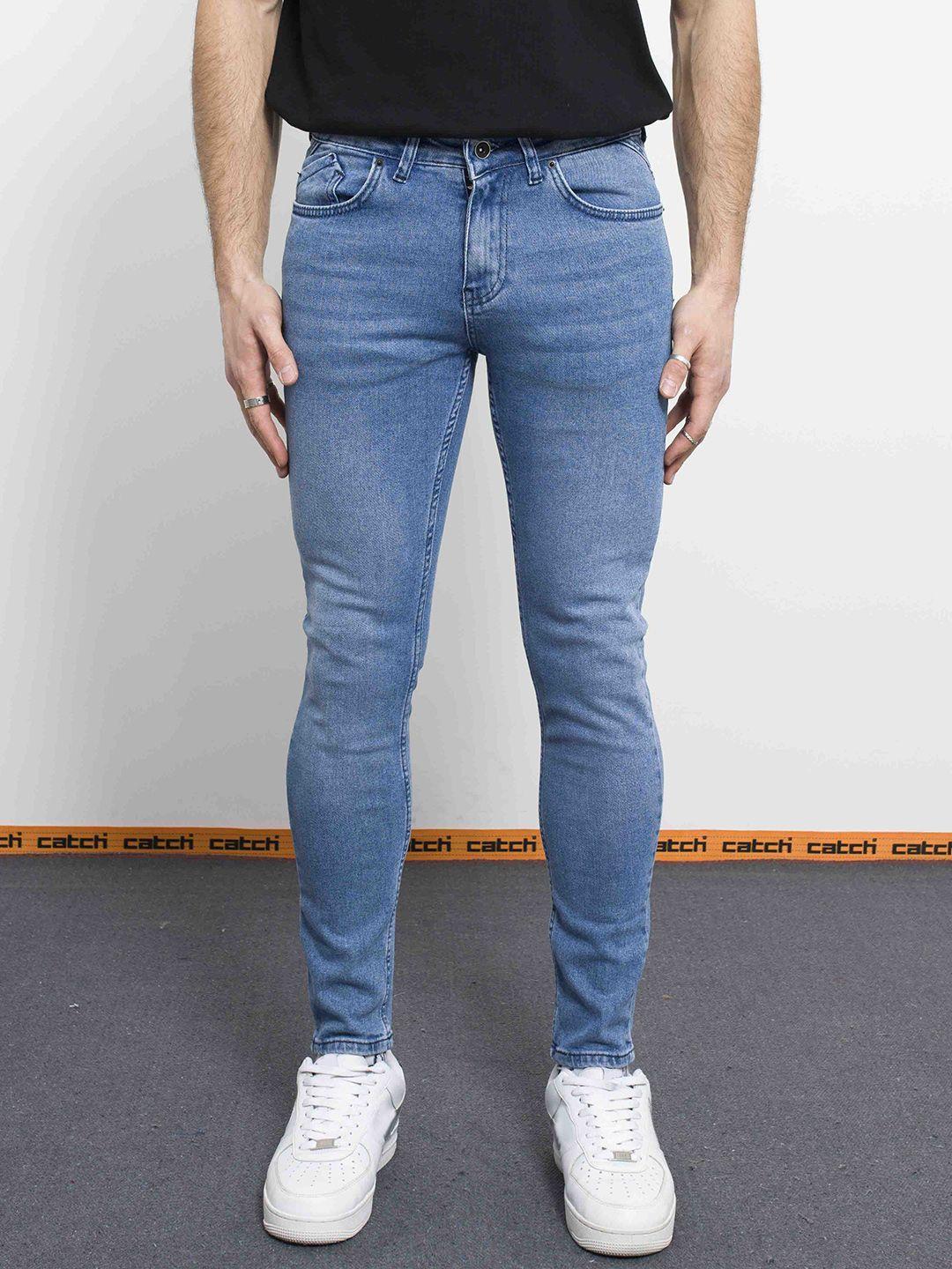 catch men slim fit light fade stretchable jeans