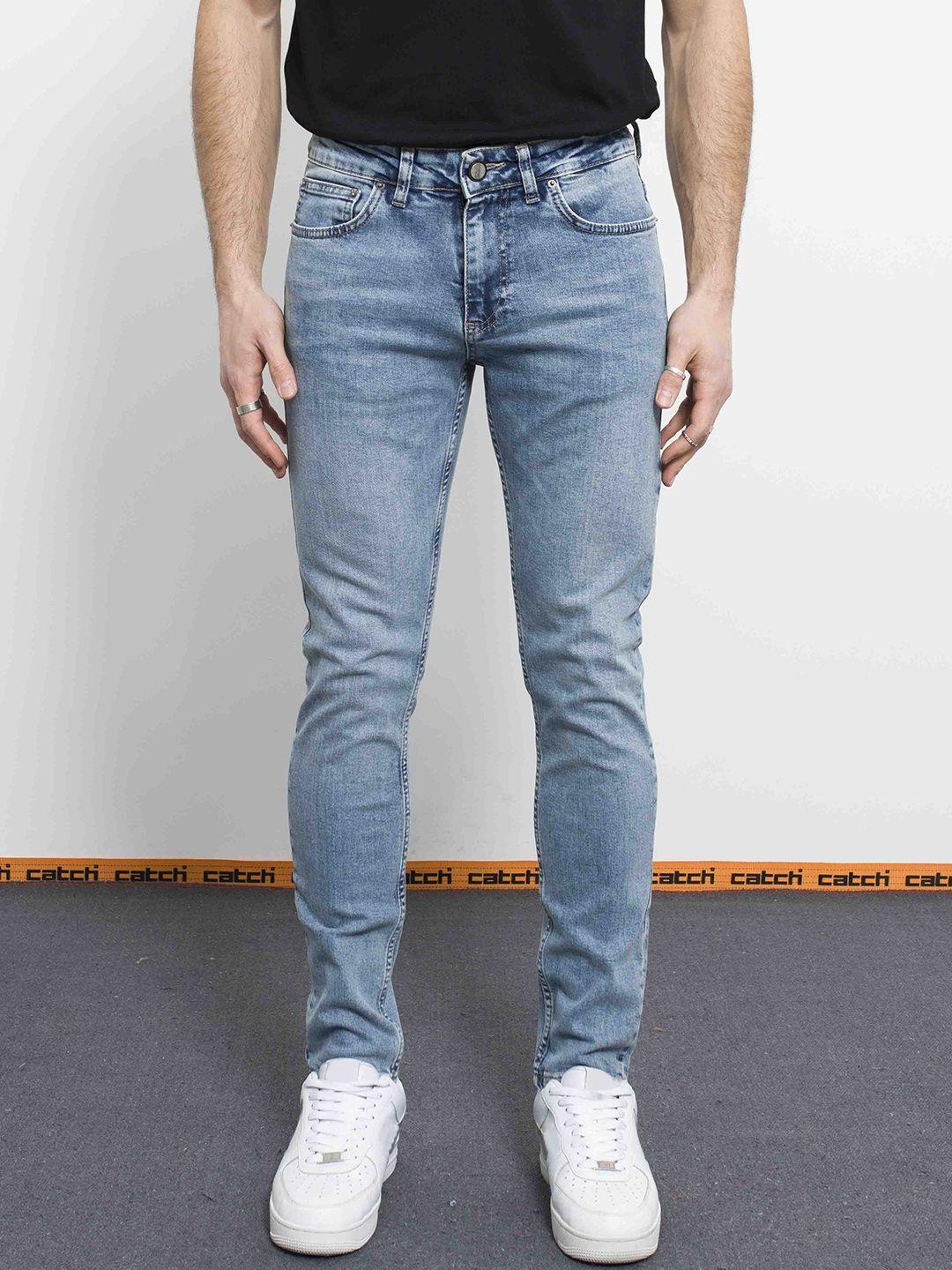 catch men slim fit light fade stretchable jeans