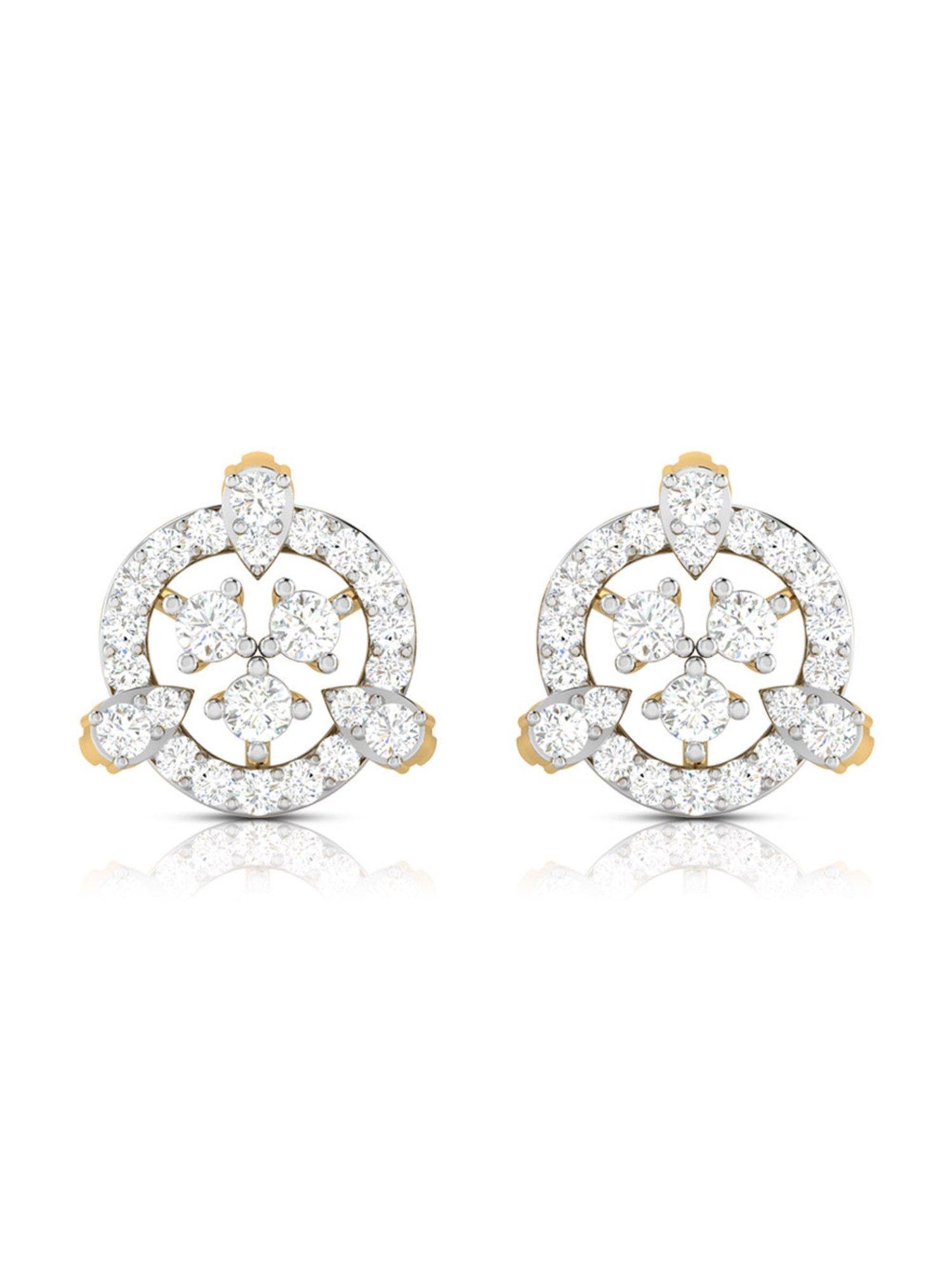 catchy lab grown diamond earrings