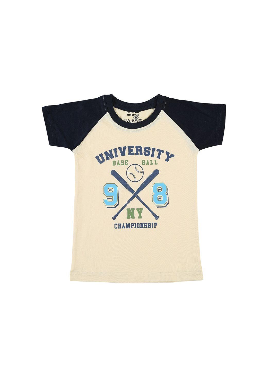 catcub boys sports printed cotton t-shirt