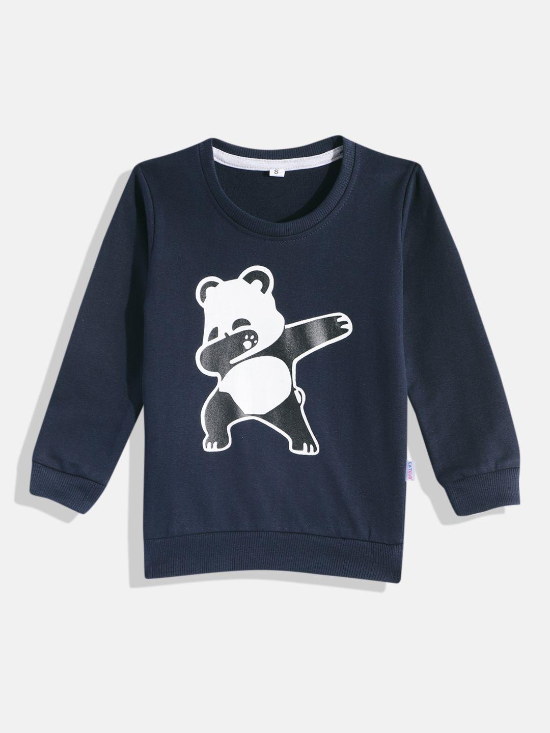 catcub kids printed cotton sweatshirt