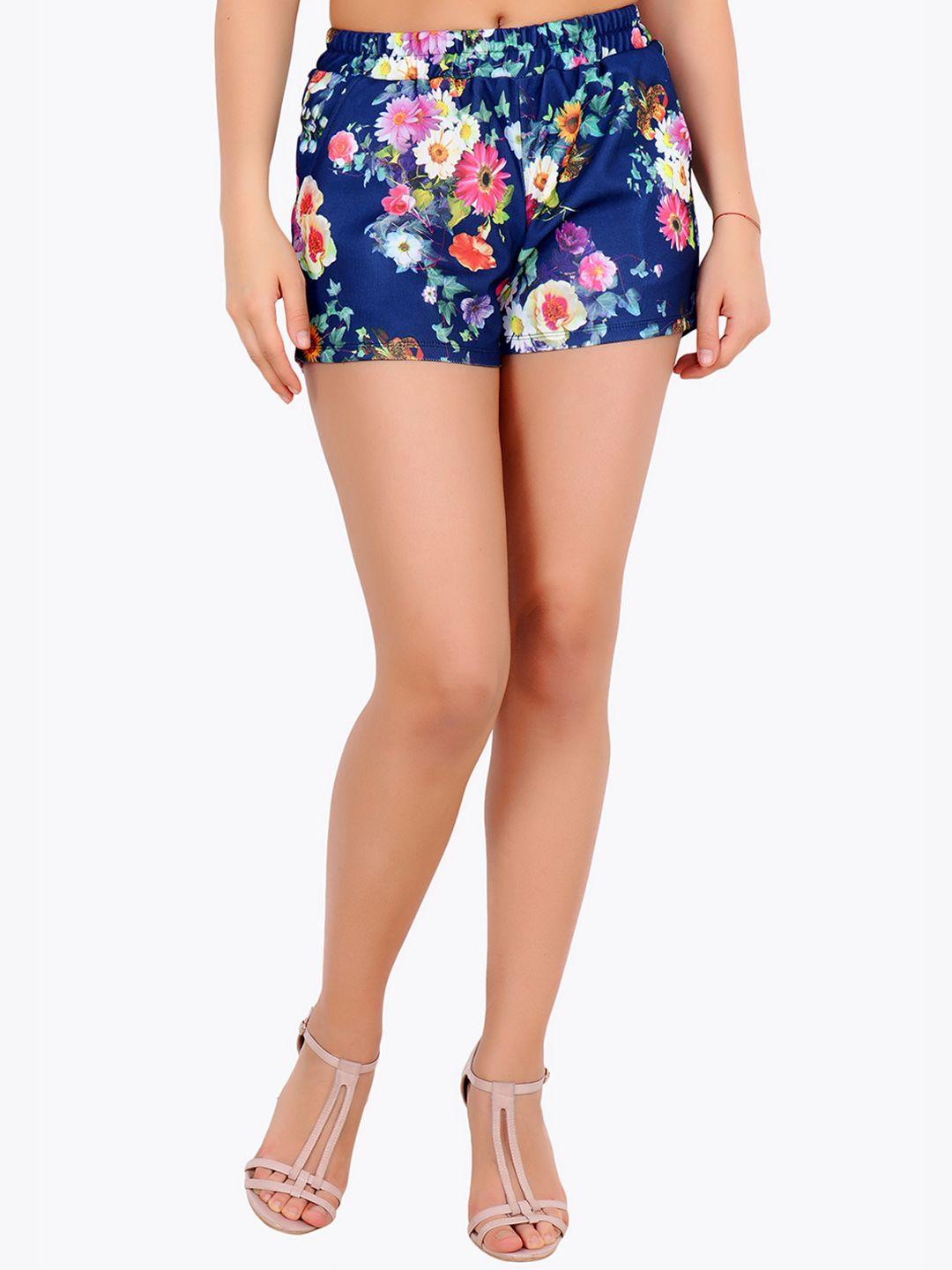 cation women multicoloured printed regular fit regular shorts