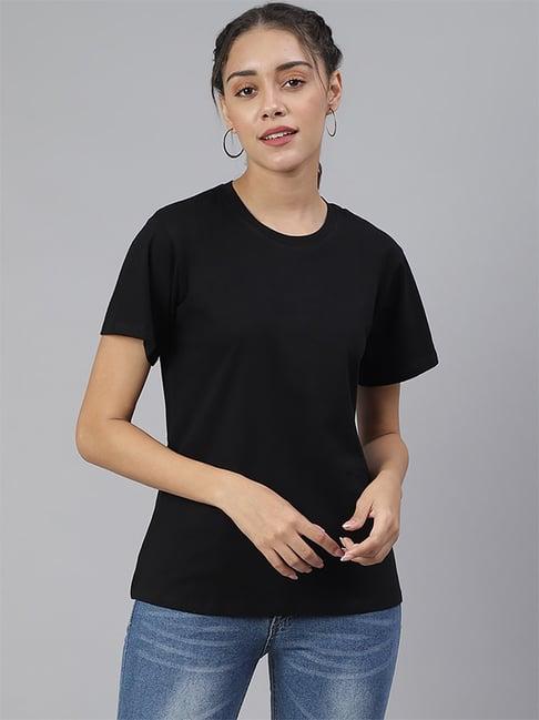 cation black loose fit t-shirt