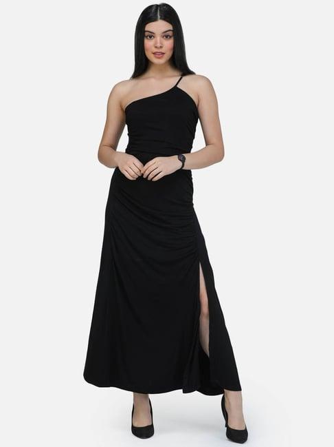 cation black maxi dress