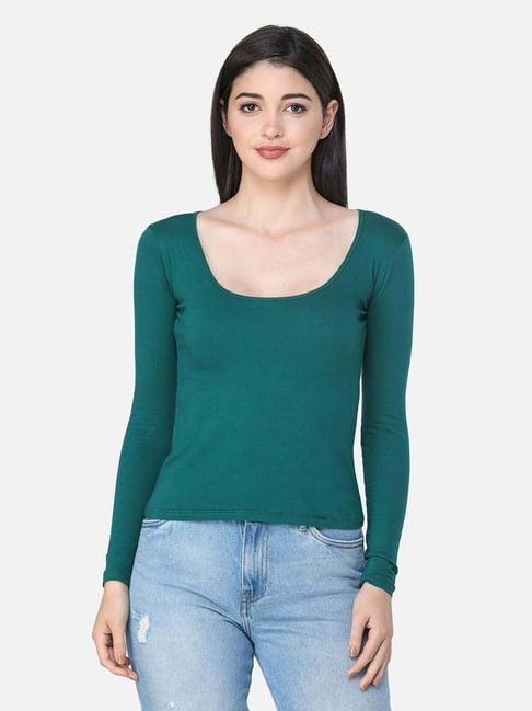 cation green full sleeves top