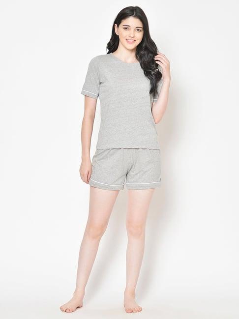 cation grey t-shirt with shorts