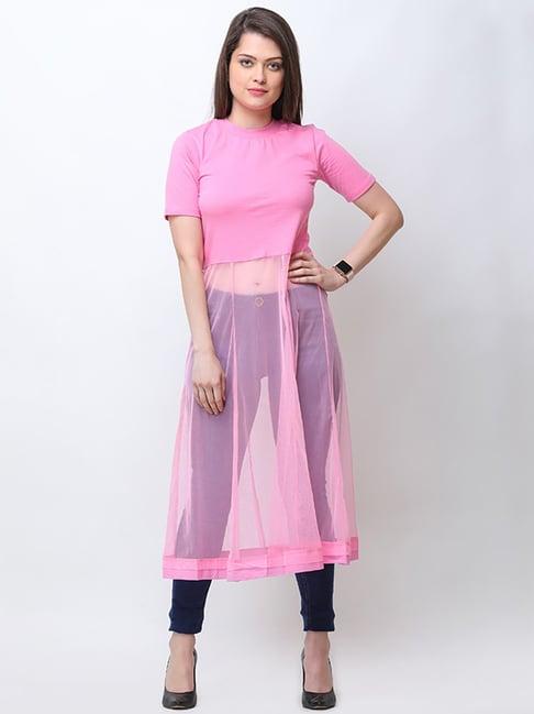 cation pink fitted top