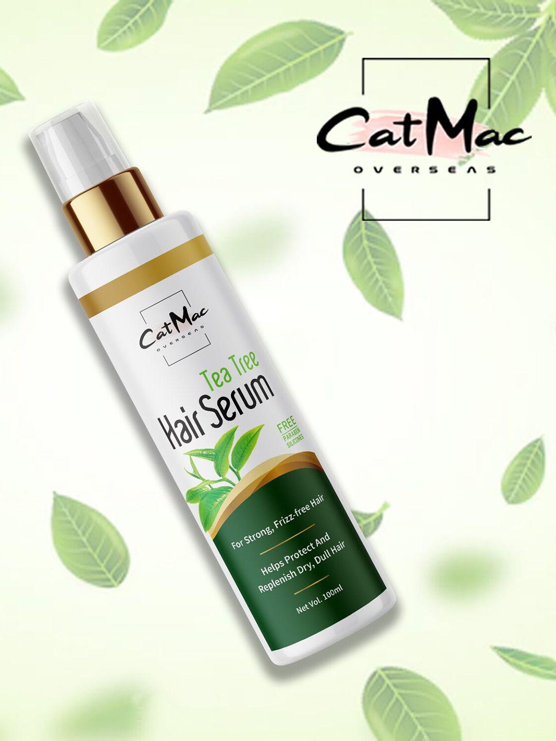 catmac tea tree hair serum with ginger & bhringraj - 100 ml