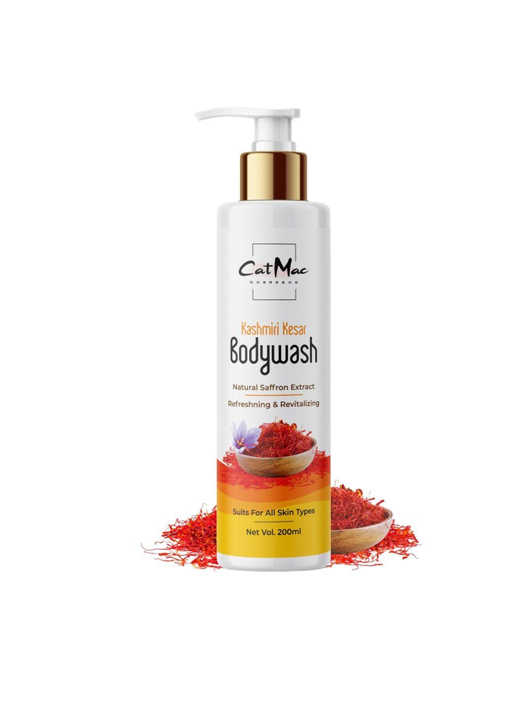 catmac kashmiri kesar body wash for refreshing & revitalizing skin - 200 ml