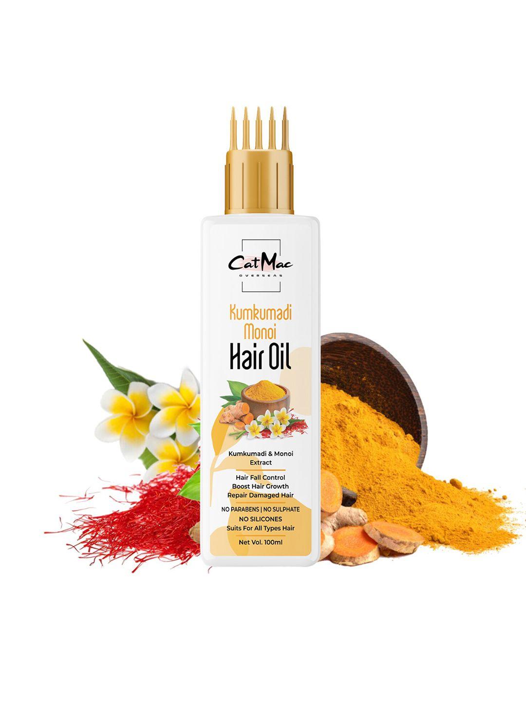 catmac kumkumadi monoi hair oil with saffron & rosemary to boost hair growth - 100 ml