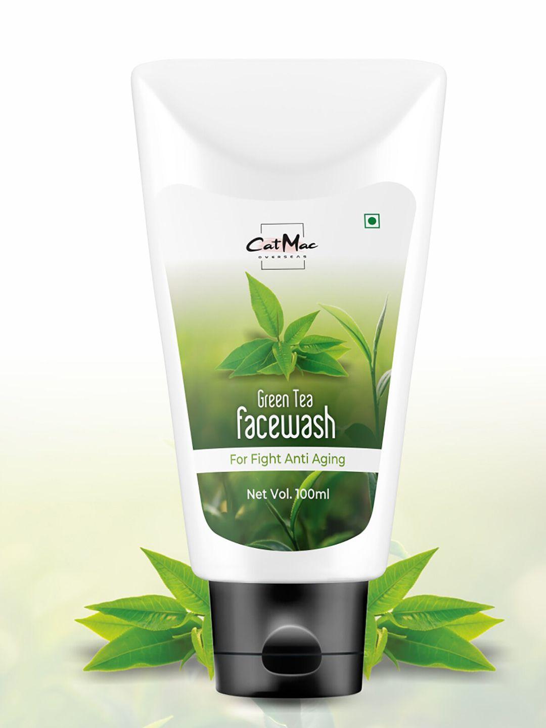 catmac overseas green tea face wash with neem, aloe vera & amla - 100ml