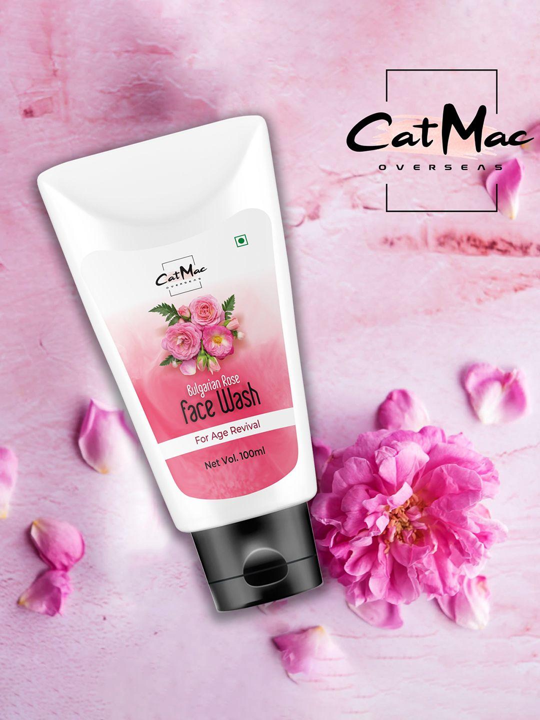 catmac pink bulgarian rose face wash 100ml