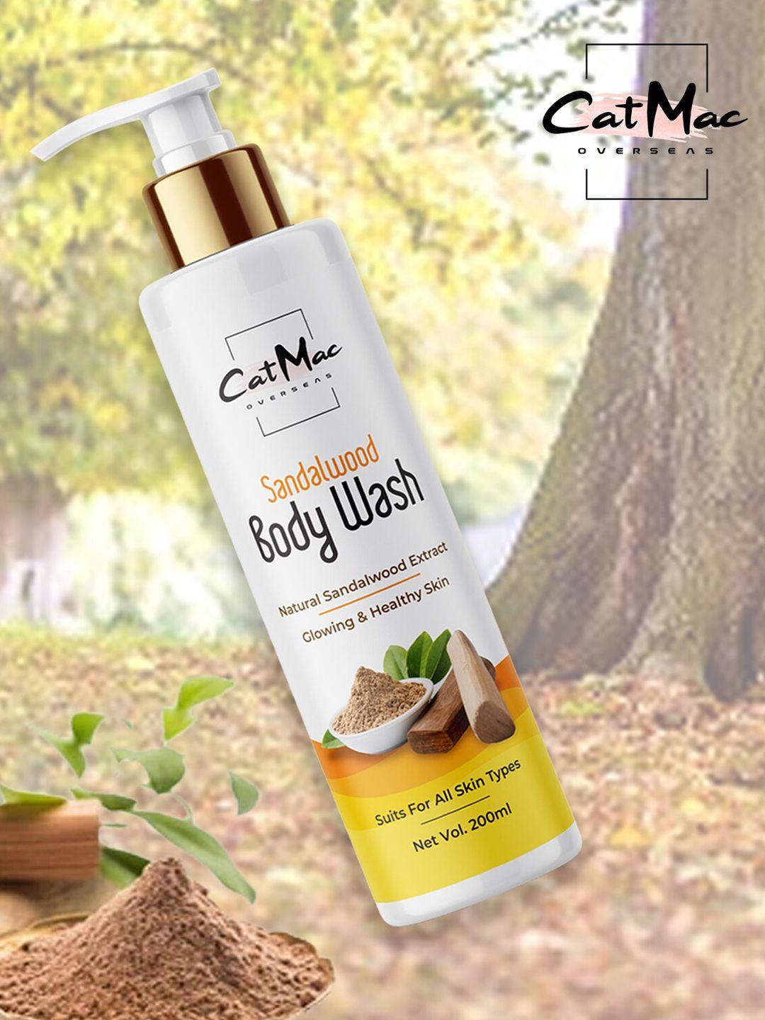 catmac sandalwood body wash with cinnamon & castor - 200 ml
