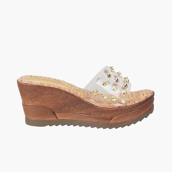 catwalk women studded wedges