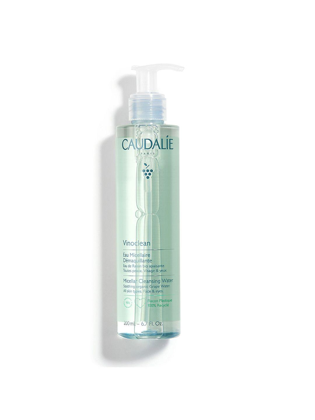 caudalie vinoclean micellar cleansing water with organic grape water - vegan - 200 ml