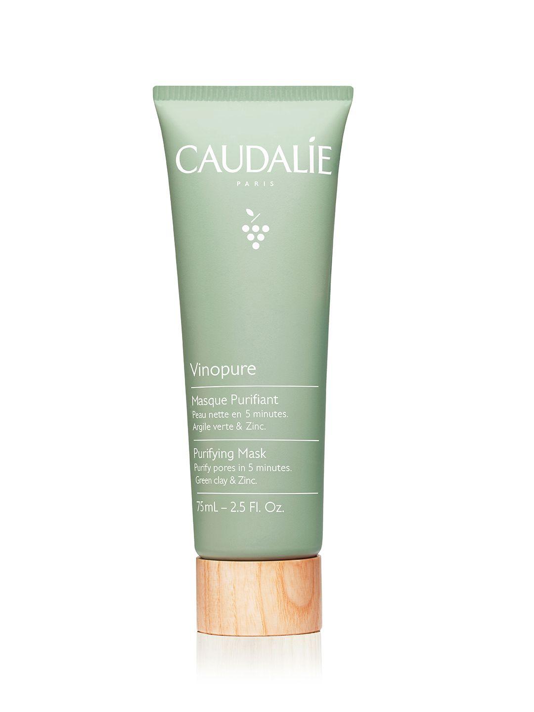 caudalie vinopure purifying mask with green clay & zinc - 75 ml