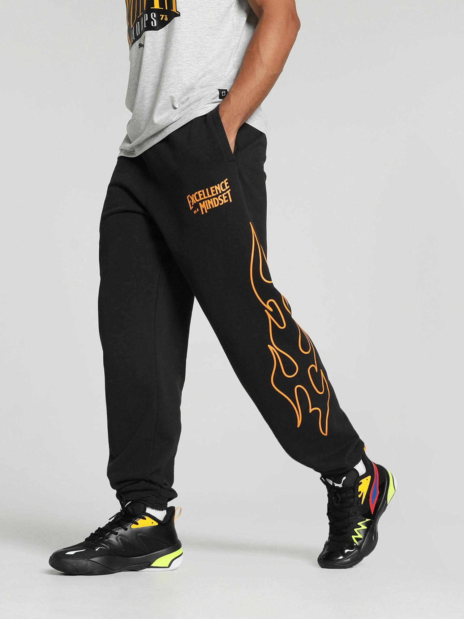 caution mens black sweatpants