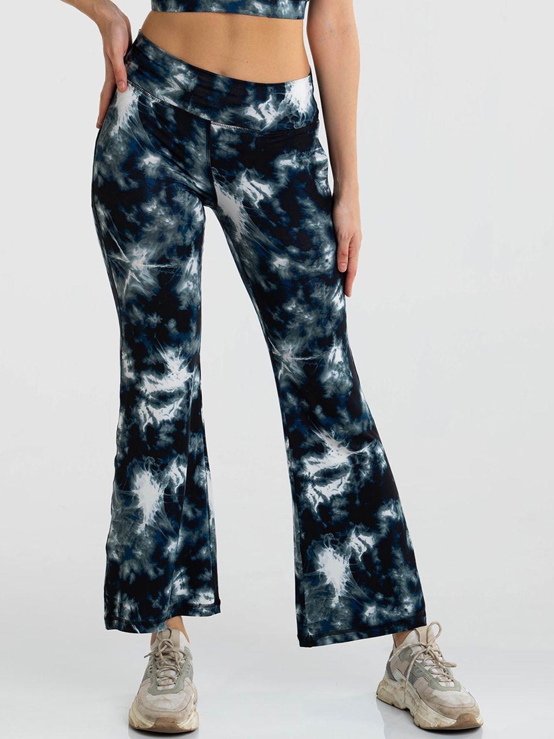 cava women mid-rise tie and dyed cotton track pant