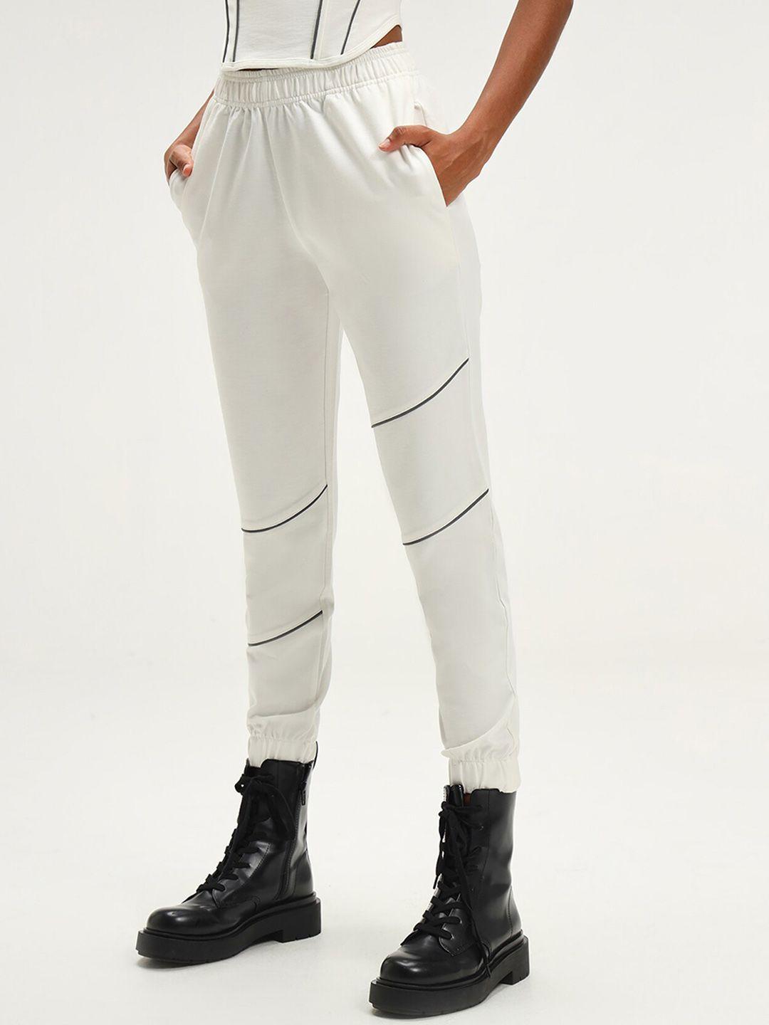 cava women white original joggers trousers
