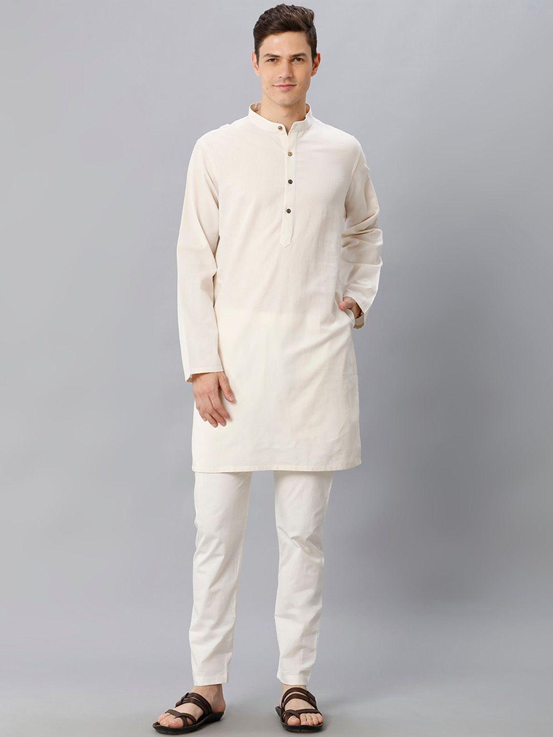 cavallo by linen club mandarin collar kurta