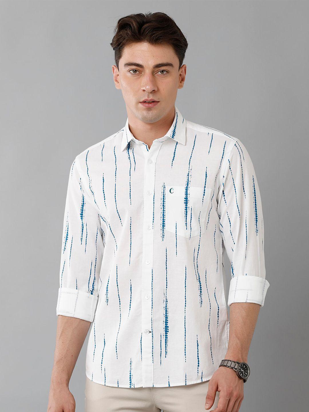 cavallo by linen club men abstract printed linen casual shirt