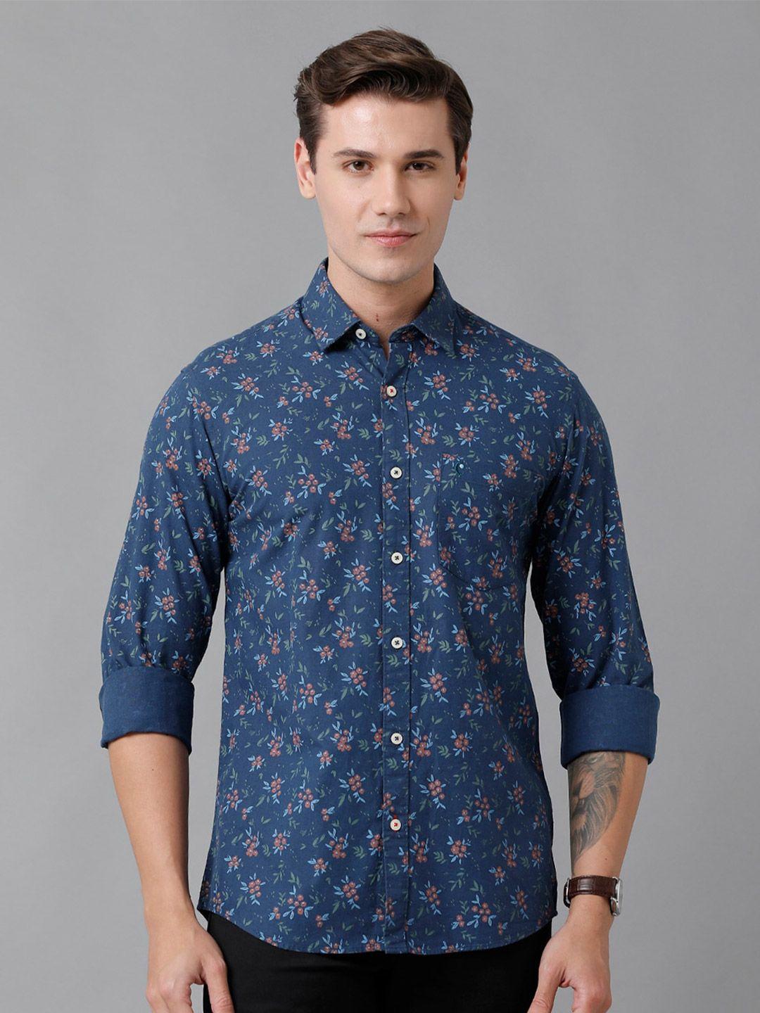 cavallo by linen club men floral printed casual shirt