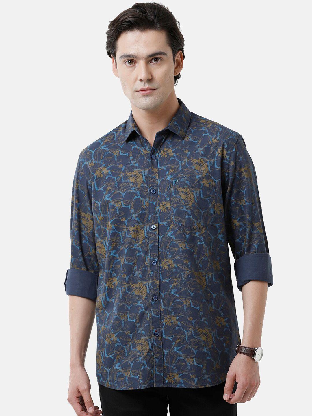 cavallo by linen club men printed casual shirt