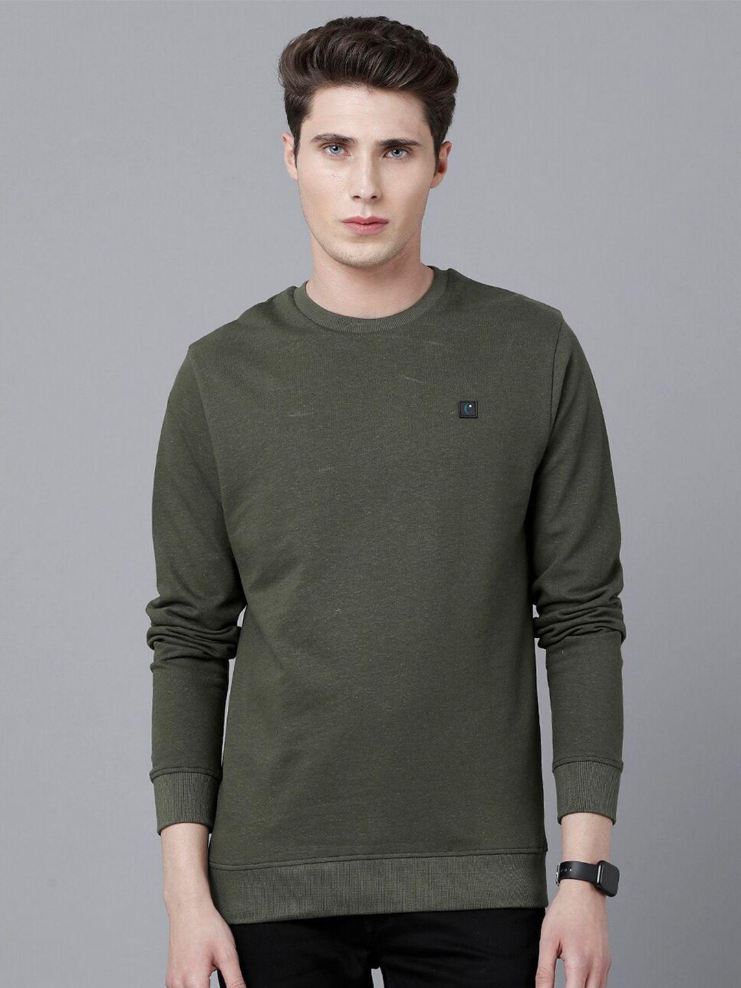 cavallo by linen club men round neck sweatshirt