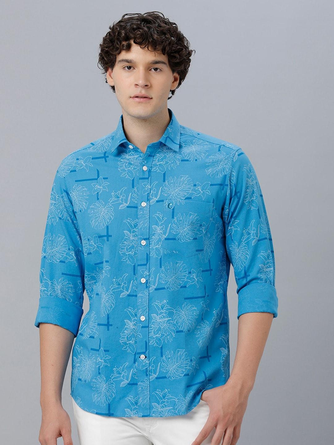 cavallo by linen club tropical printed casual shirt