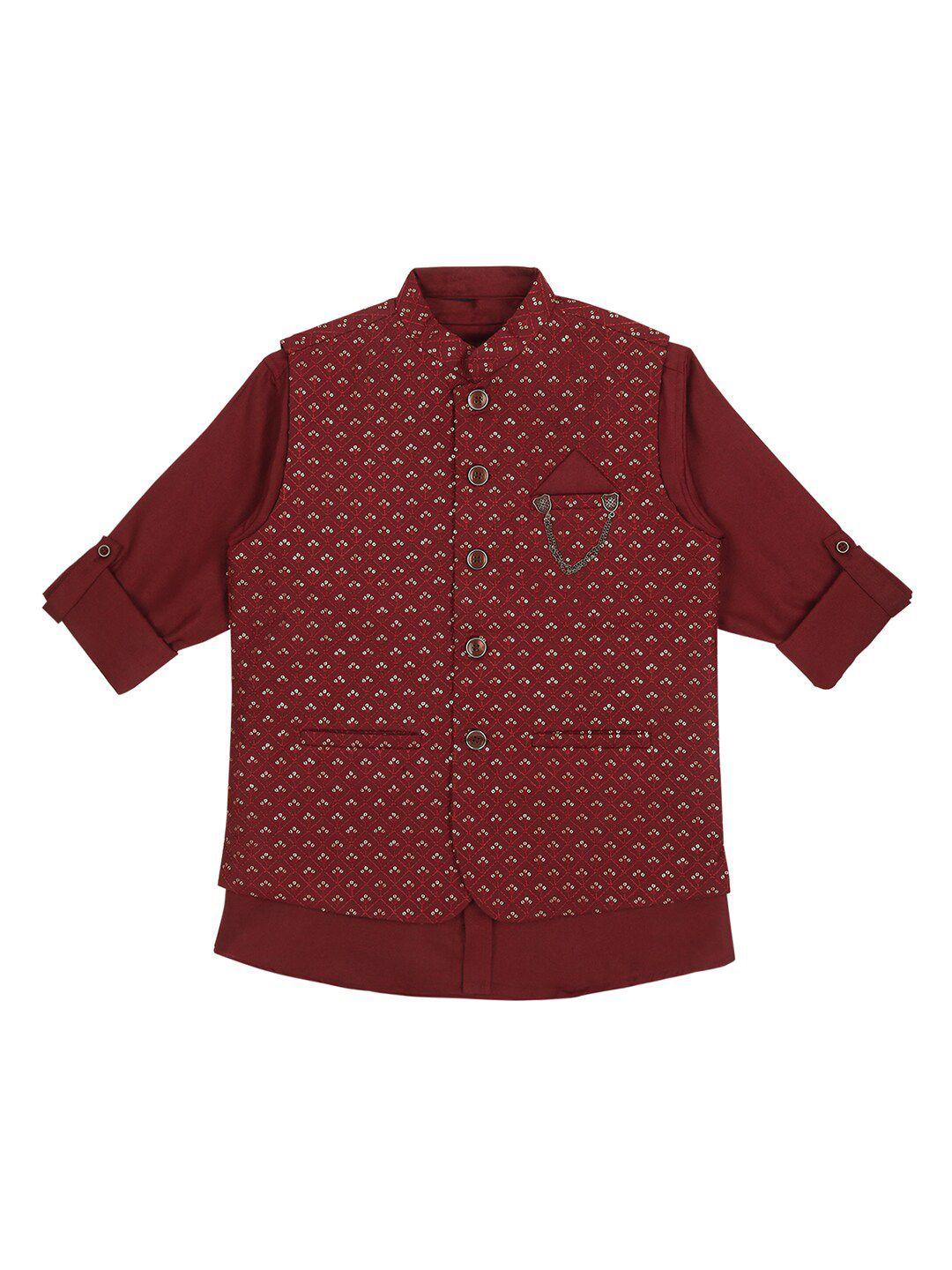 cavio-boys-embroidered-pure-cotton-slim-fit-nehru-jackets-with-shirt