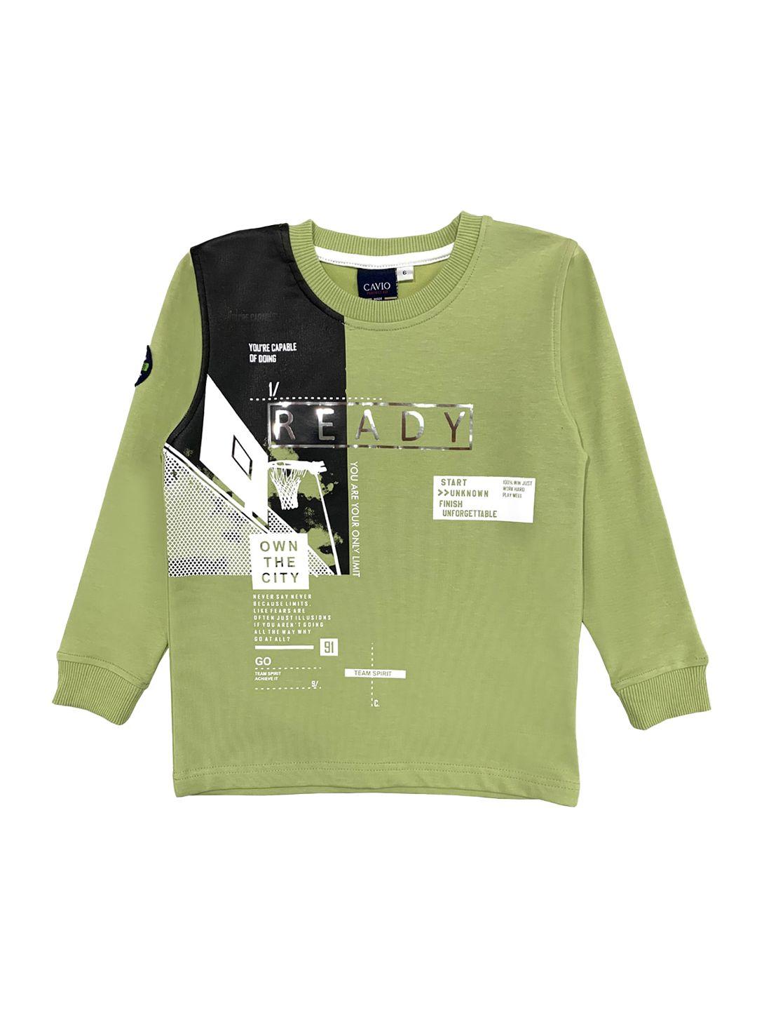 cavio-boys-green-typography-printed-t-shirt